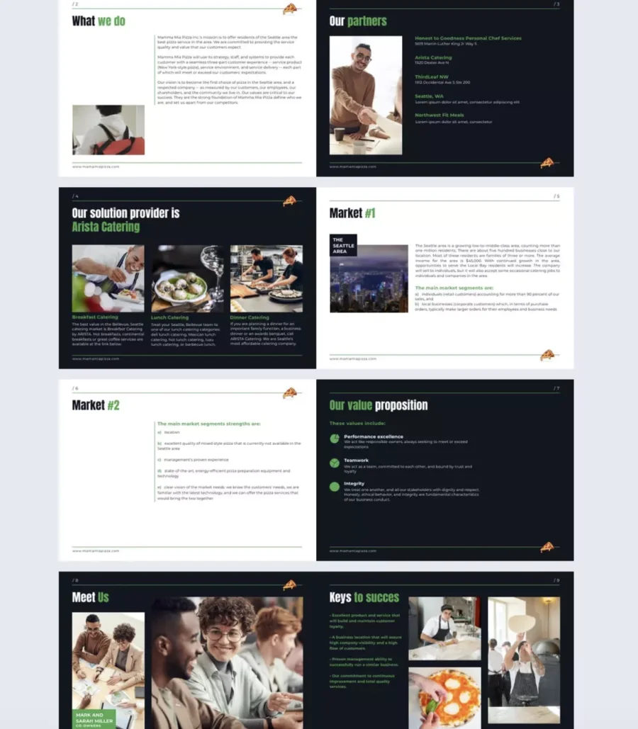 Interactive Franchise Pitch Deck Template
