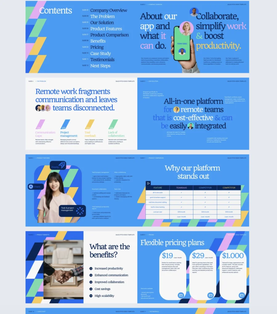 Personalized Sales Pitch Deck Presentation Template