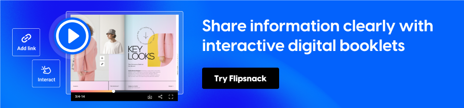 Share information clearly with interactive digital booklets
CTA: Try Flipsnack