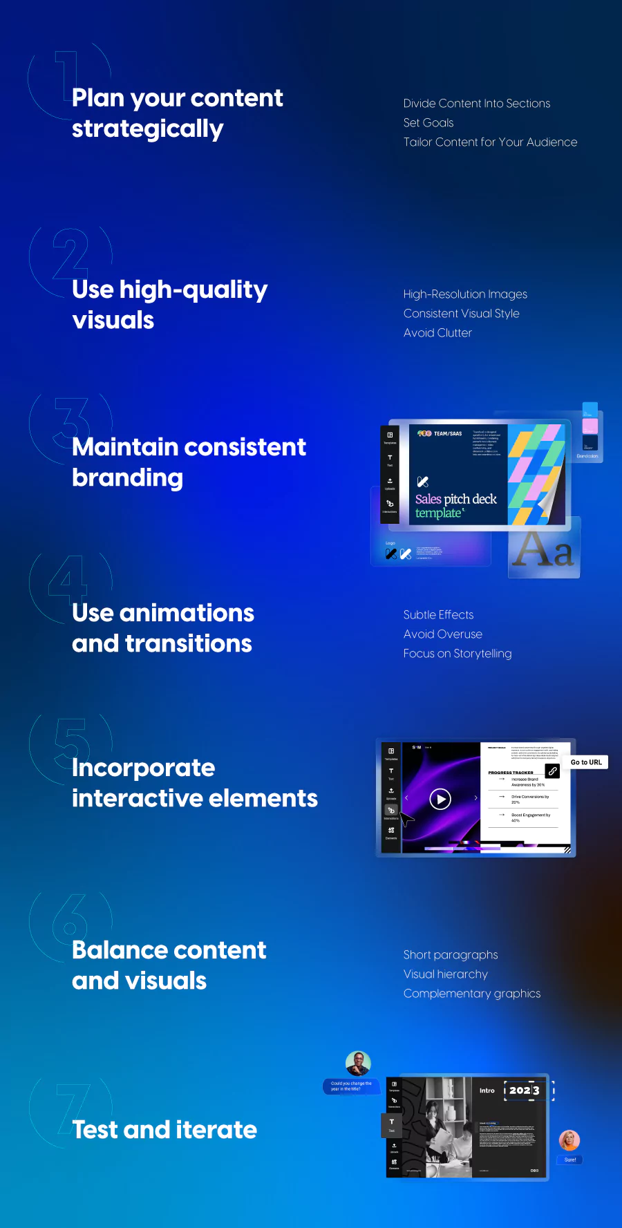 Infographic - Best practices for designing flipbook presentations