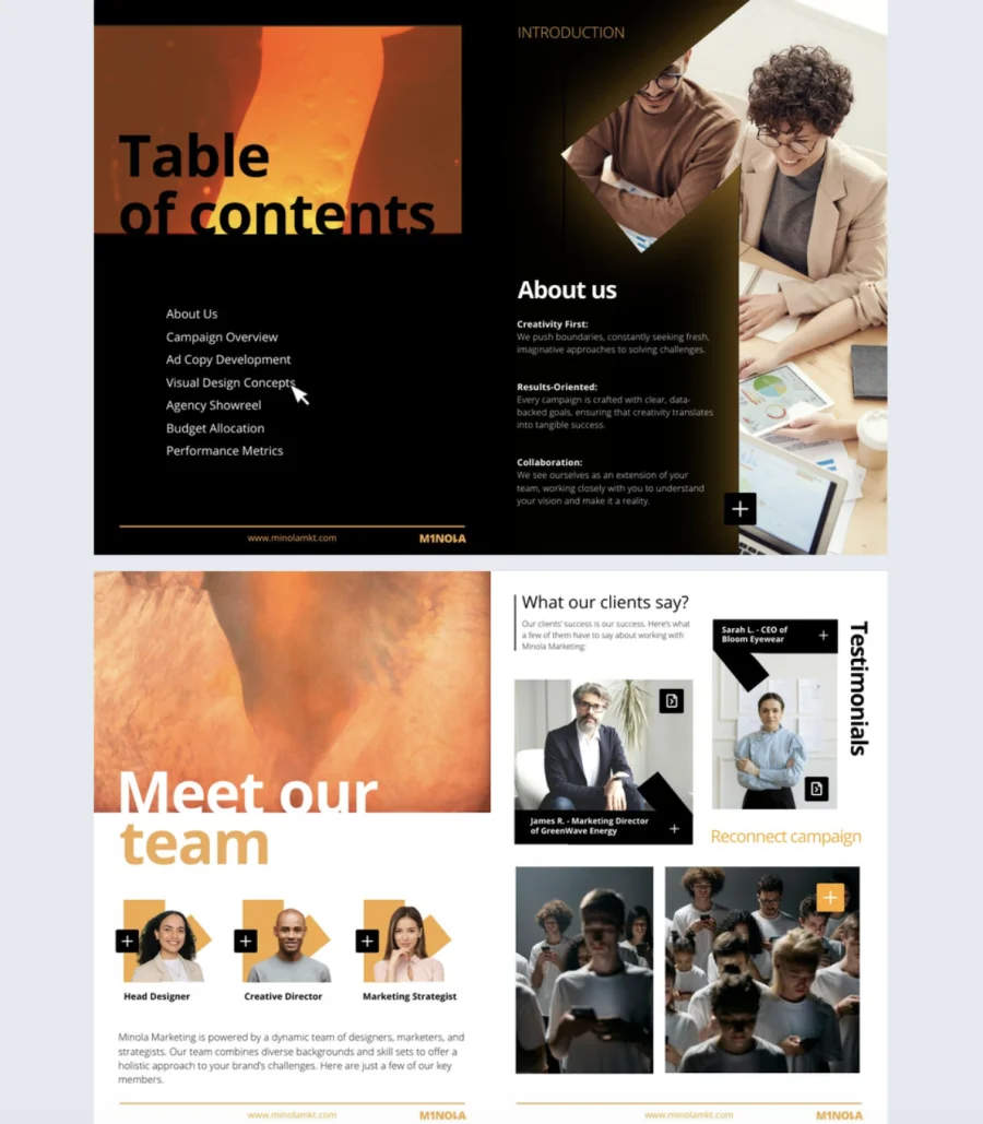 Interactive Marketing Booklet Template