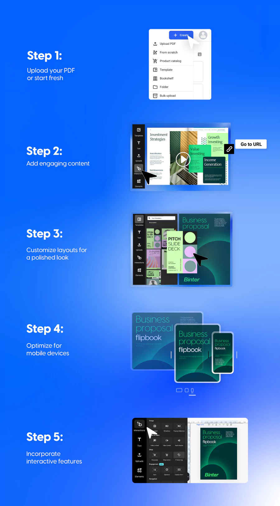 How to create a digital proposal with Flipsnack's maker