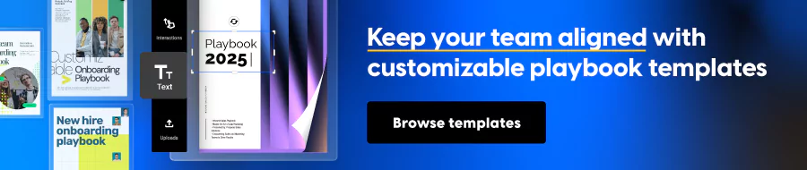 Keep your team aligned with customizable playbook templates banner