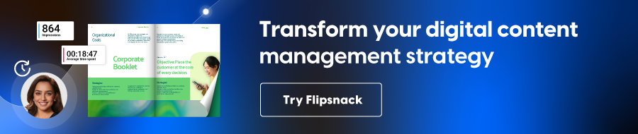 Flipsnack CMS - Flipsnack for digital content management banner
