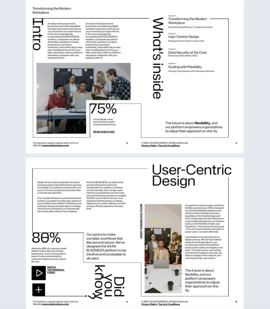 Business Gazette Template
