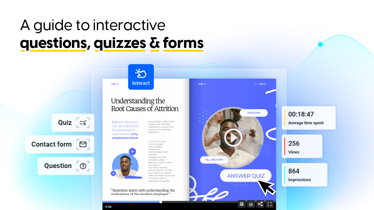 cover for boosting engagement with quiz, question, and contact forms