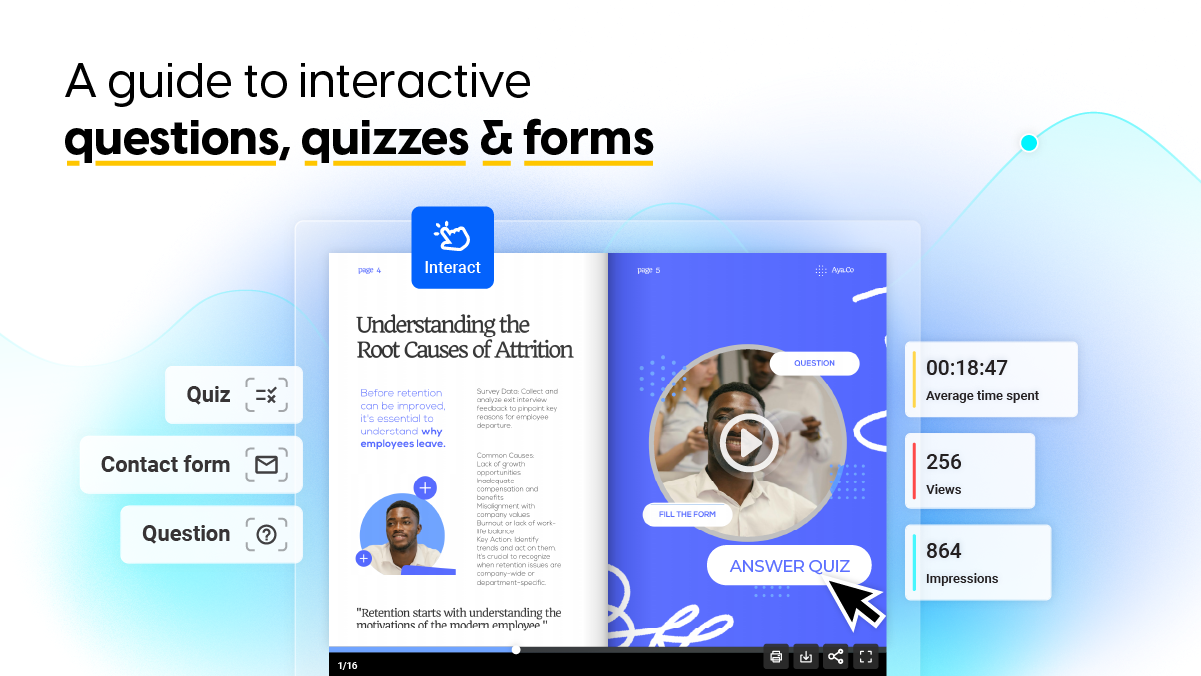 cover for boosting engagement with quiz, question, and contact forms