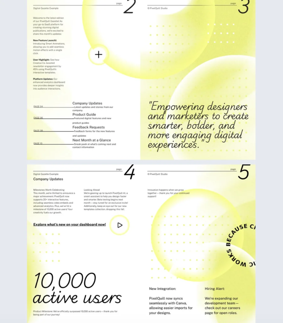 Digital Business Gazette Template
