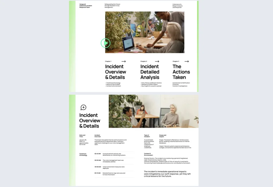 Digital Incident Report Template