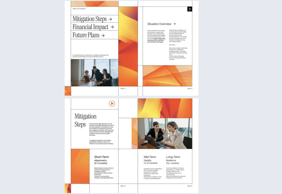Interactive Stakeholder Communication Template