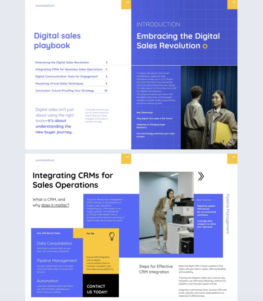 Modern Sales Playbook Template