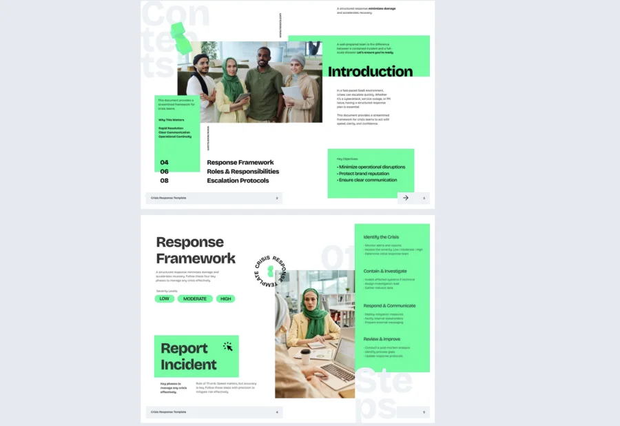 Online Crisis Response Guide Template