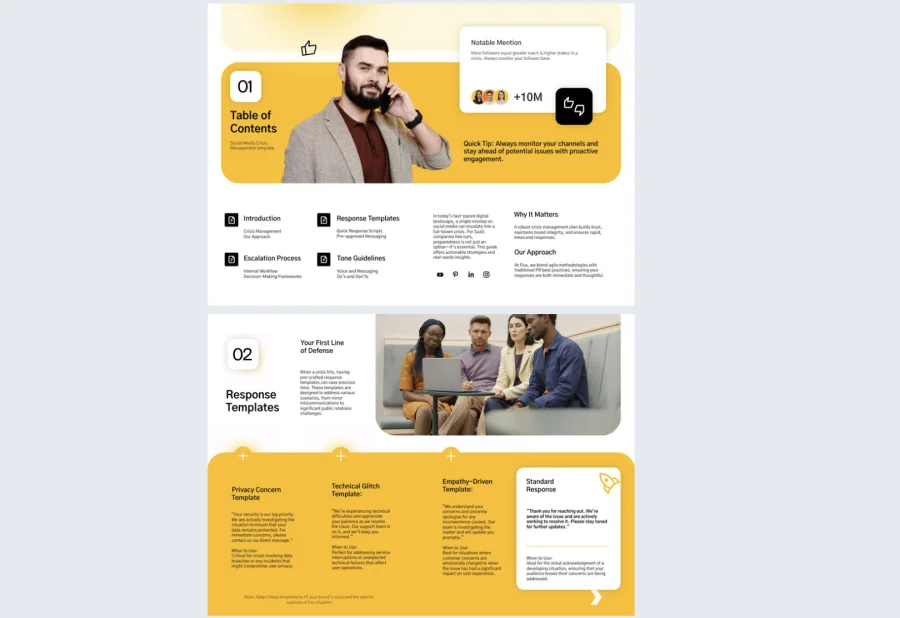 Social Media Crisis Management Guide Template