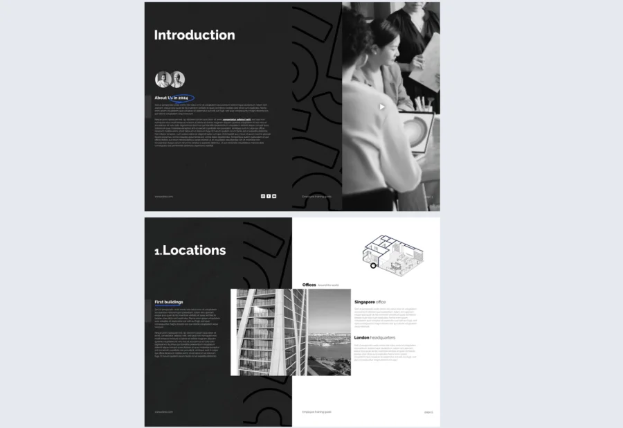 Editable Employee Training Manual Guide Template