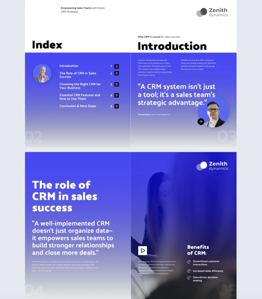 Interactive CRM Ebook Template
