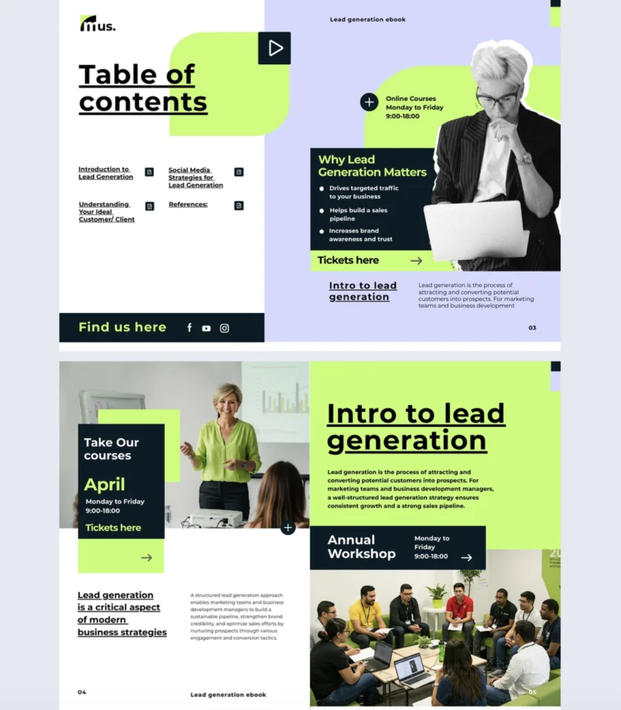 Interactive Lead Generation Ebook Template