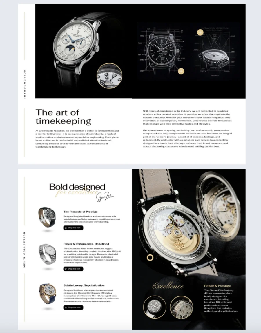 Apparel catalog template made with Flipsnack