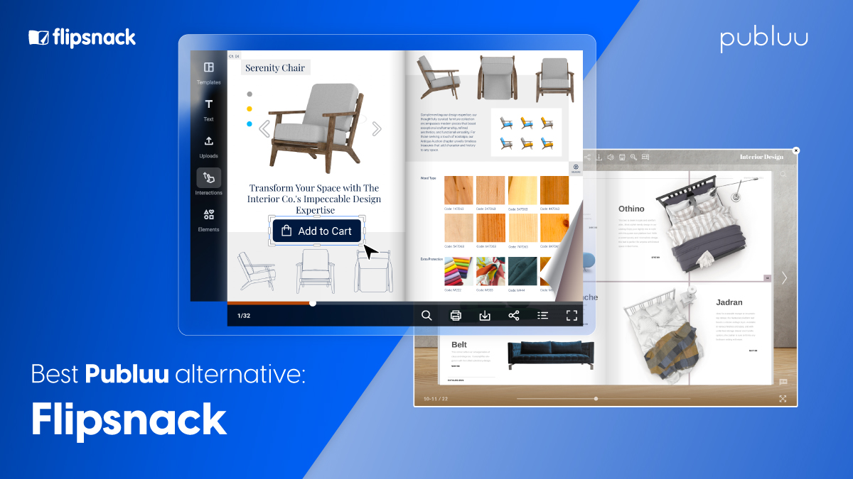 Cover for Flipsnack vs Publuu: best alternative flipbook software