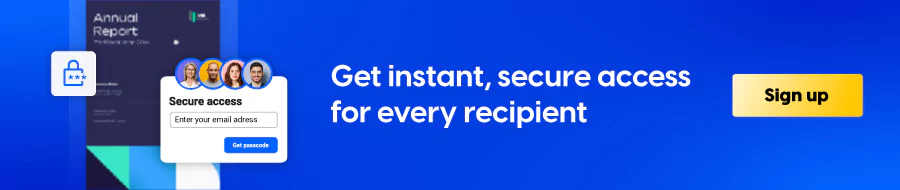 Secure access with one time passcode
