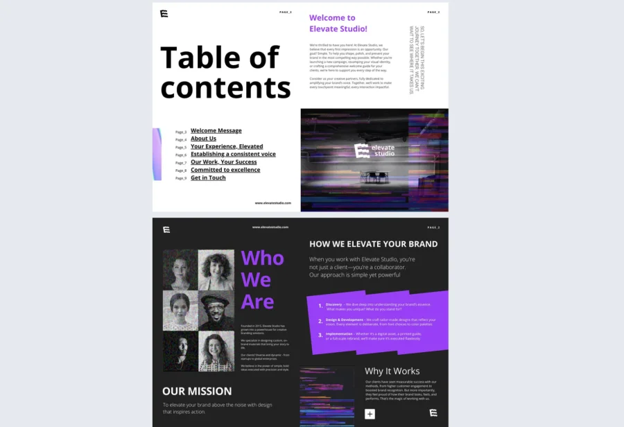 Creative Branded Welcome Guide