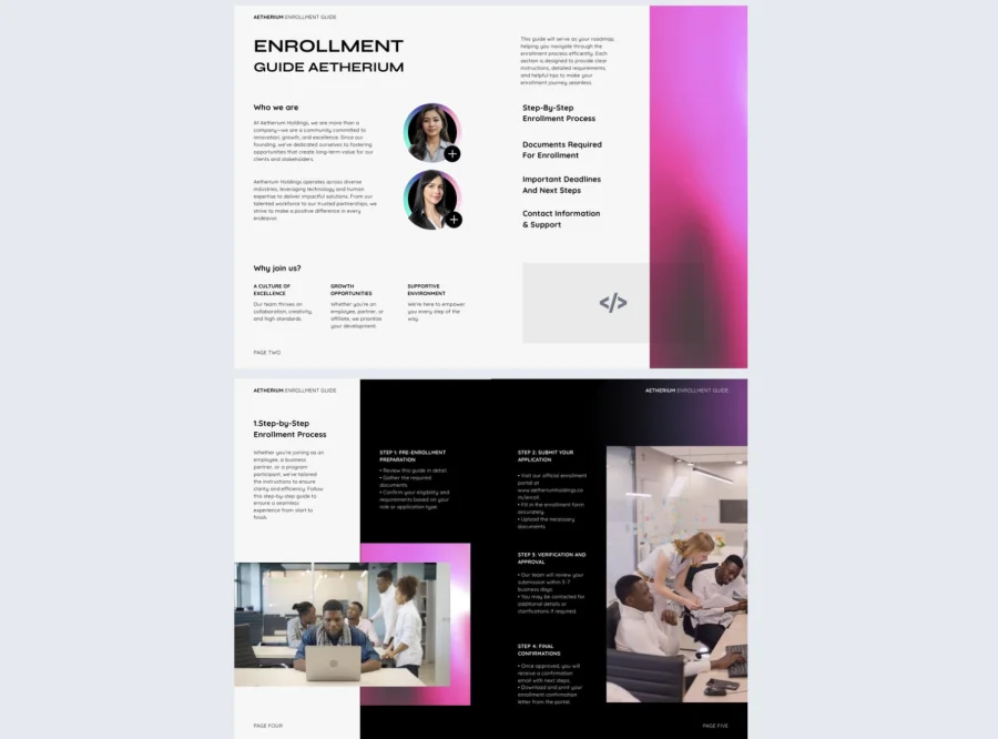 Digital Company Enrollment Guide Template