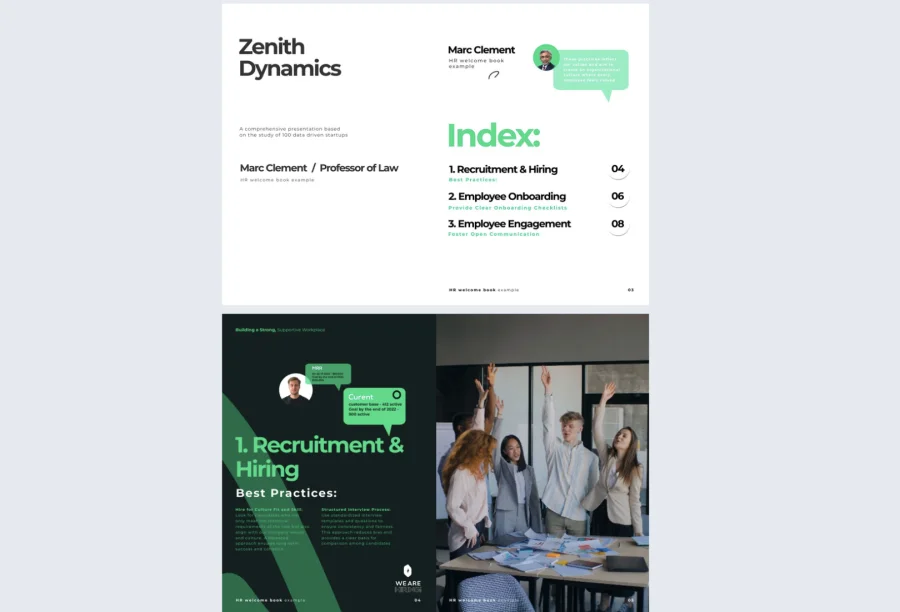 Digital HR Welcome Book Template