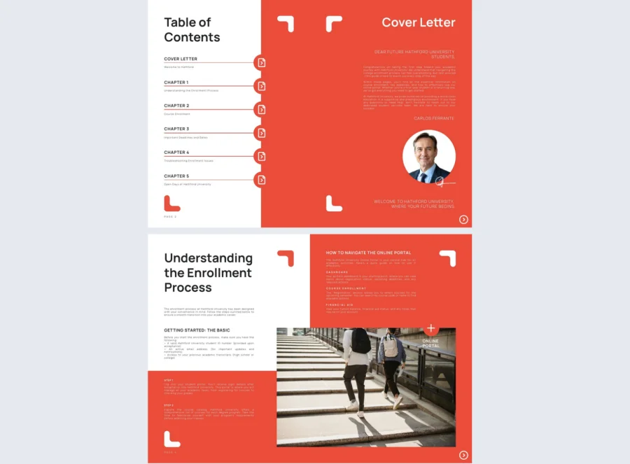 Editable College Enrollment Guide