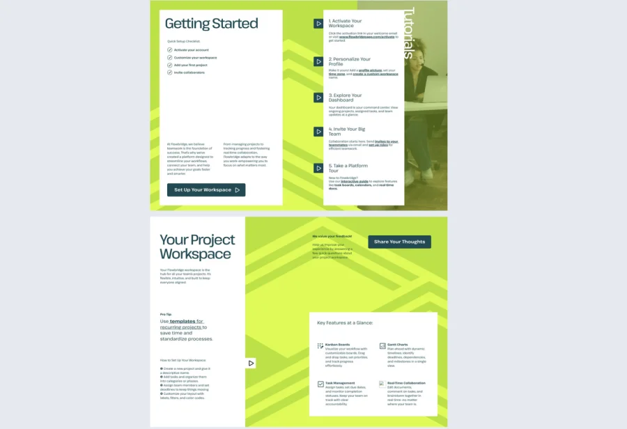 Interactive Customer Welcome Book Template