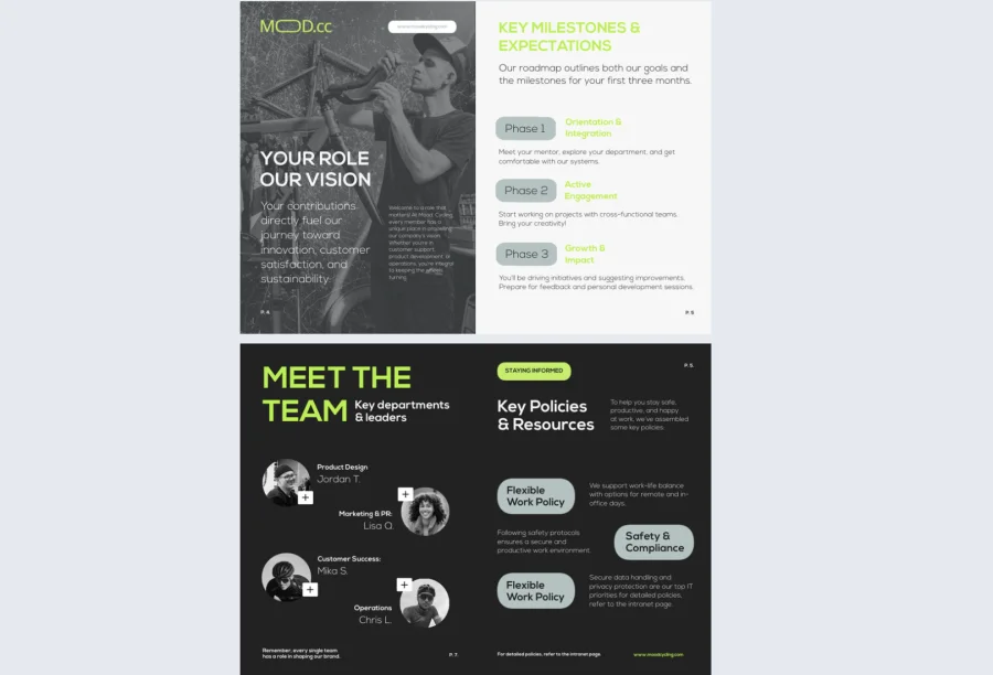Interactive Onboarding Welcome Book Template