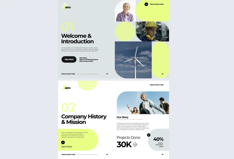 Online Welcome Book Guide Template