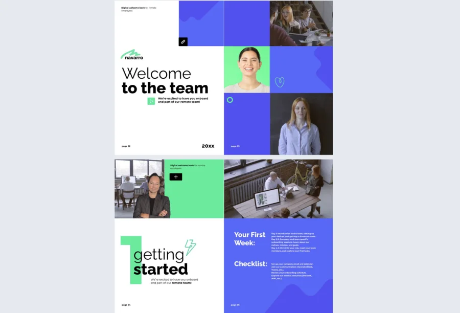 Professional Welcome Book Template