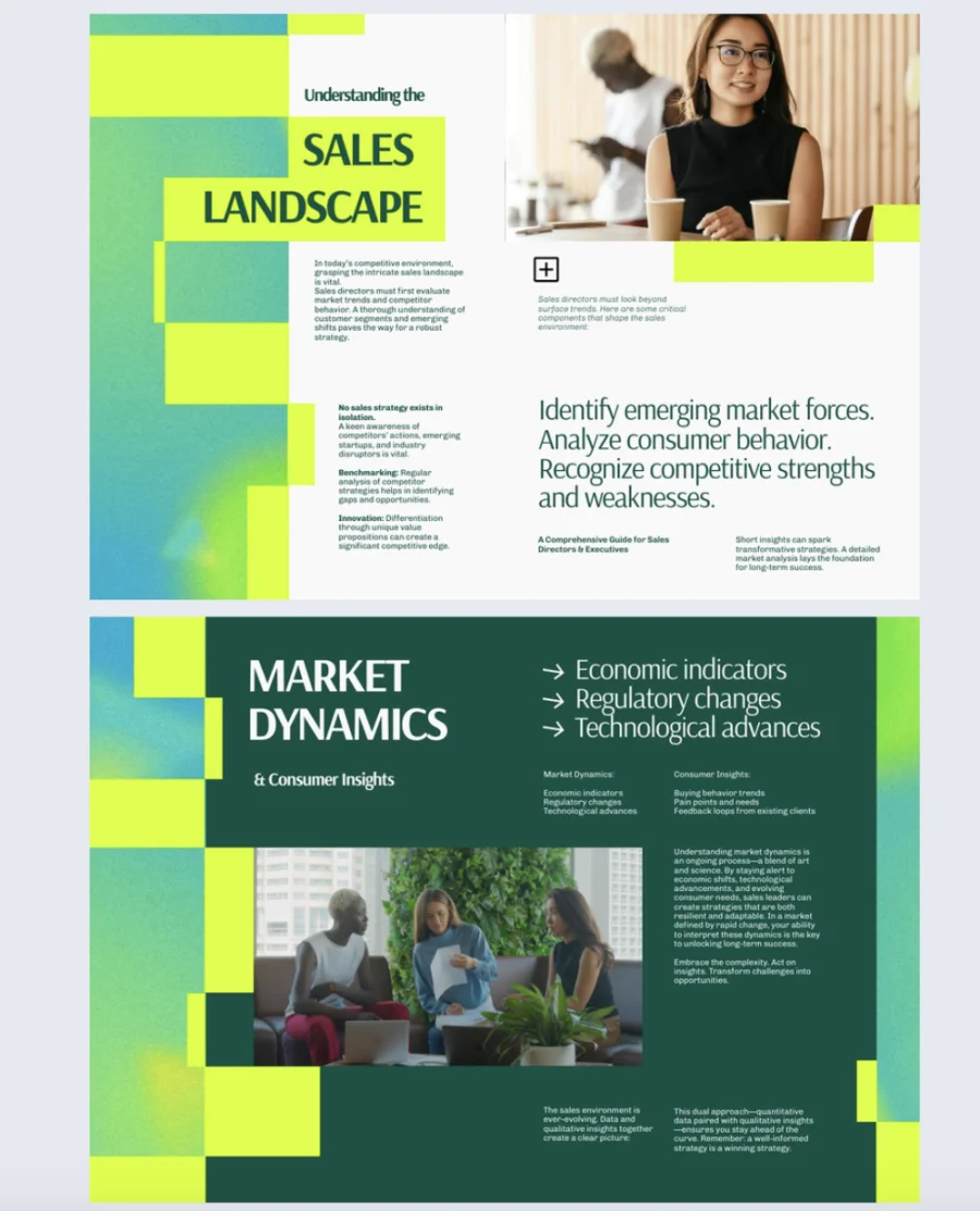 Sales development strategy template made with Flipsnack