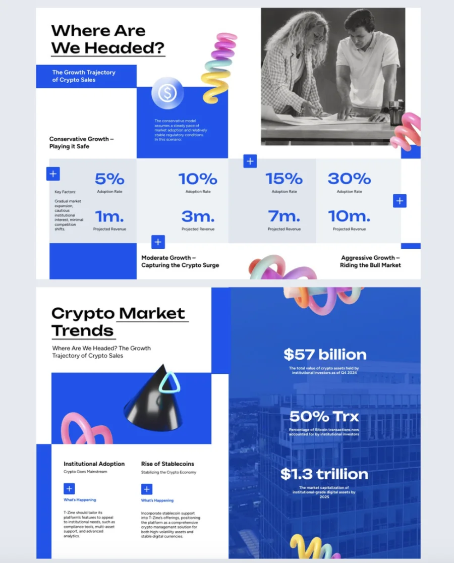 Sales forecast template made with Flipsnack and easy to share