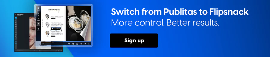 Better Publitas alternative: Flipsnack