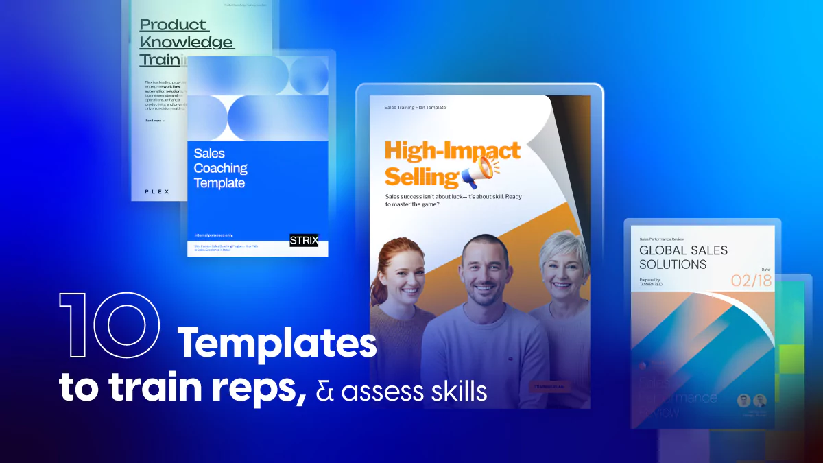 10 Sales Team Templates to Train, Assess & Boost Performance