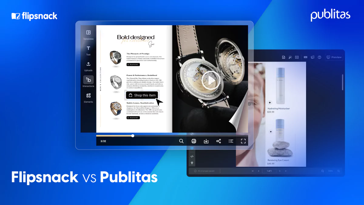 Flipsnack vs. Publitas – Which Flipbook Maker Is The Best?