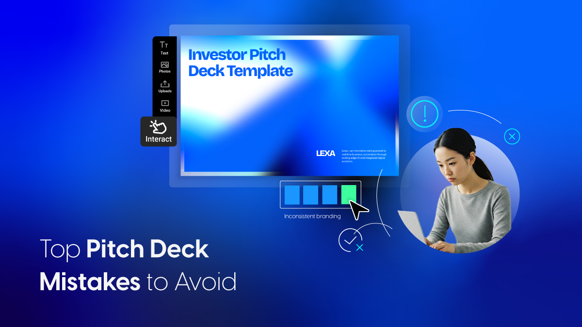 Pitch deck mistakes to avoid - cover by Flipsnack