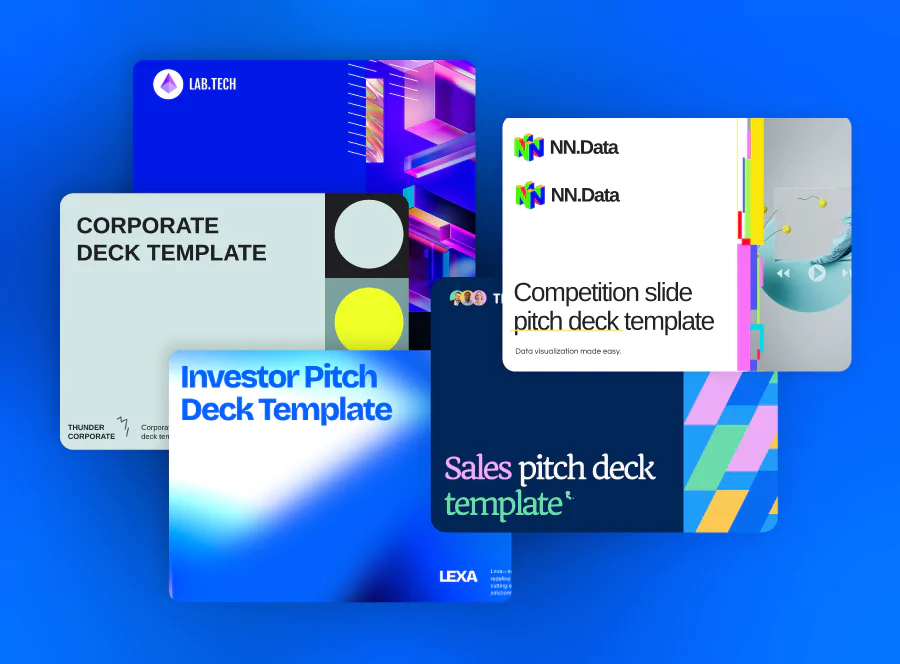 Professional pitch deck templates to get you started