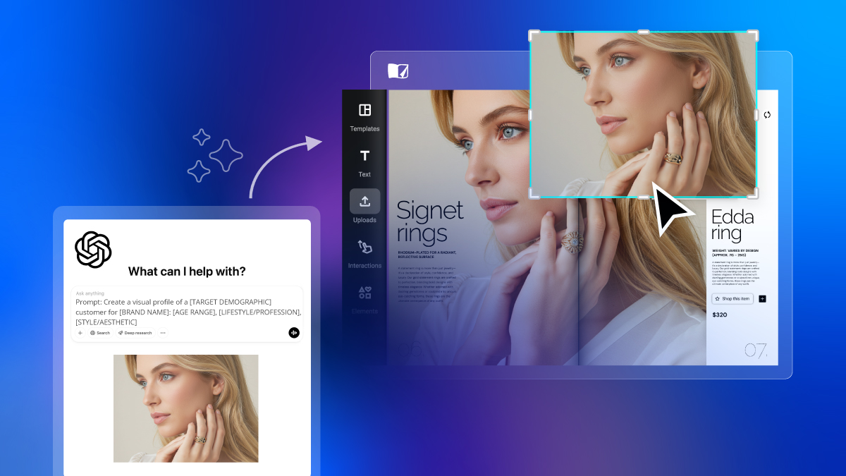 create product catalogs with ChatGPT and bring it to Flipsnack