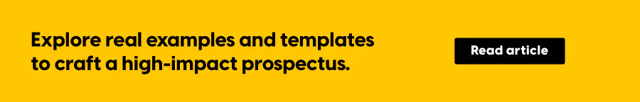 Examples of business prospectuses