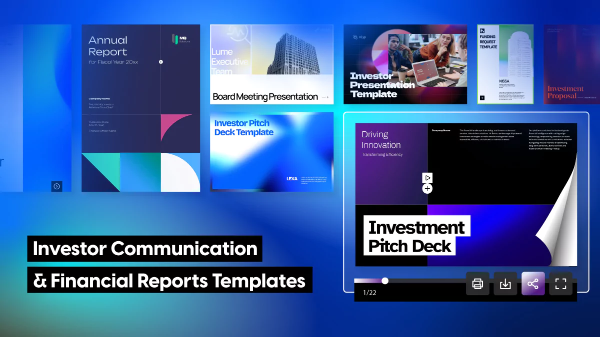 Ready-to-Use Investor & Financial Report Templates