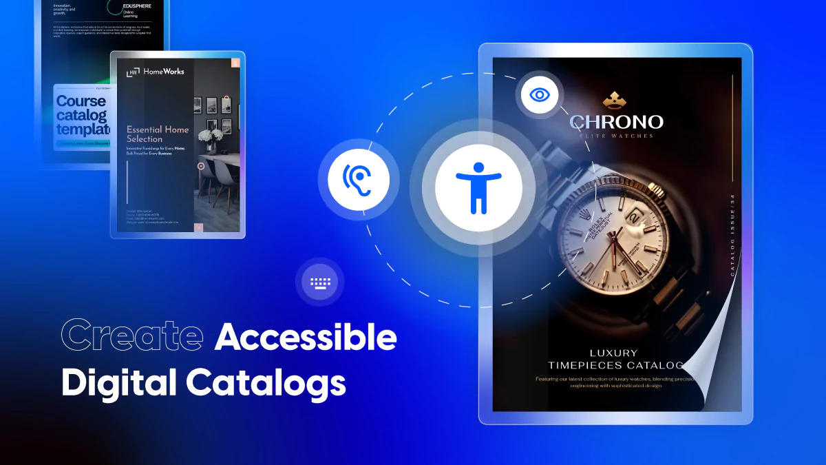 building accessible digital catalogs with Flipsnack