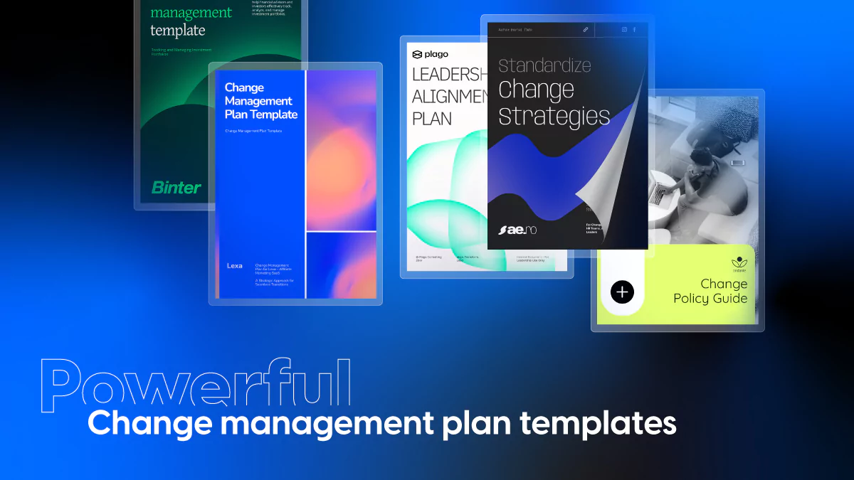 Powerful change-Management plan templates