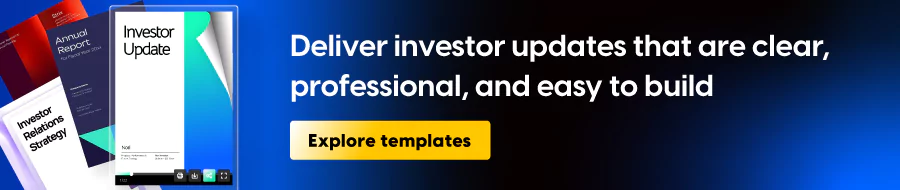 Investor Communication and Financial Report Templates in Flipsnack