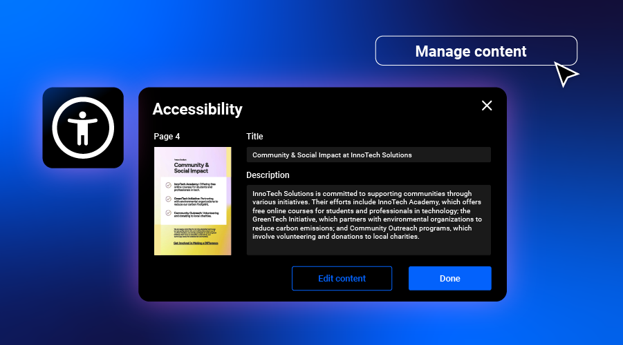 flipbook with text generated with AI