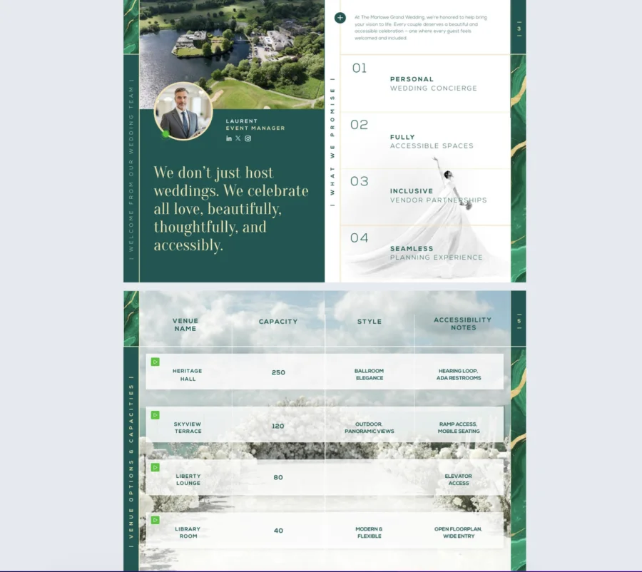 Digital Hotel Wedding Brochure Template