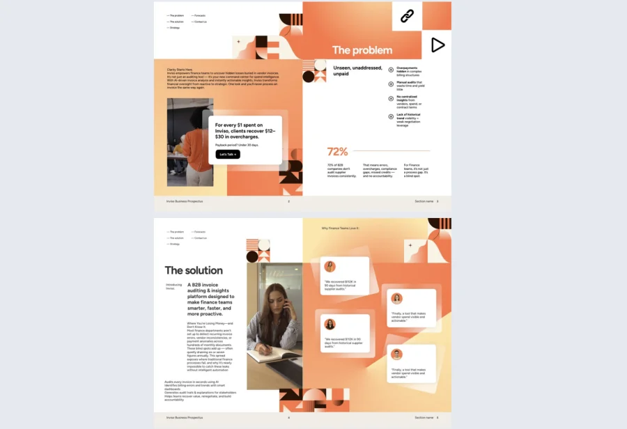 Finance Business Prospectus Brochure