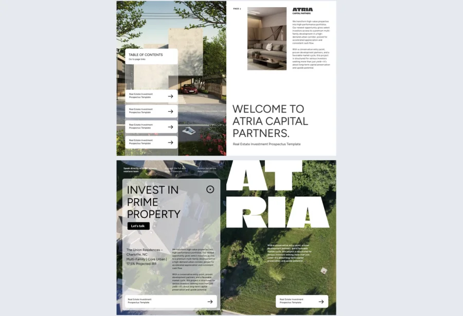Real Estate Investment Prospectus Example
