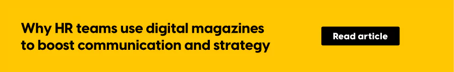 HR teams use digital magazines for a better communication