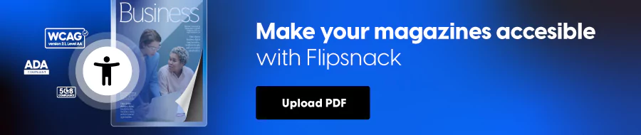 accessible magazines with Flipsnack